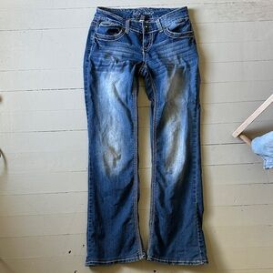 Angels Jeans Classic Blue Flare Denim